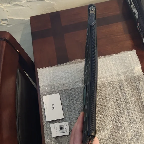 Coach Men's Large Pouch with Cube Print - Picture 6 of 7